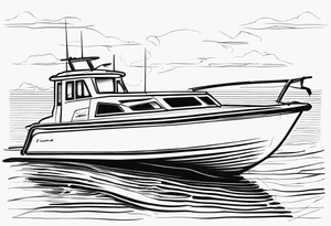 tiller steer speedboats, hooks, mates tattoo idea