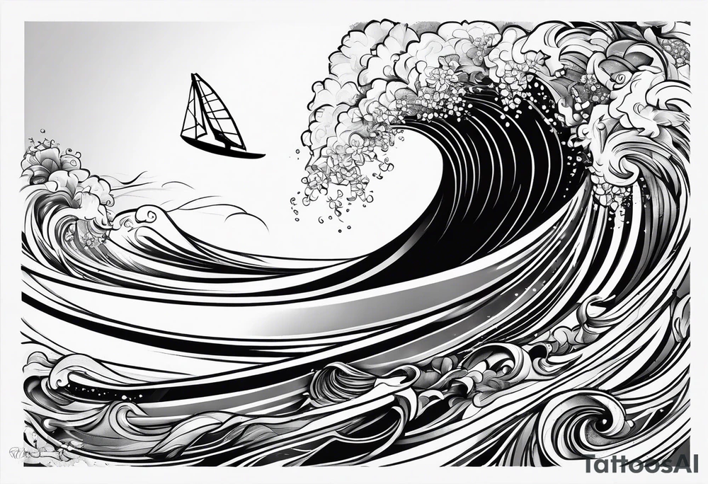 Windsurfer tattoo idea
