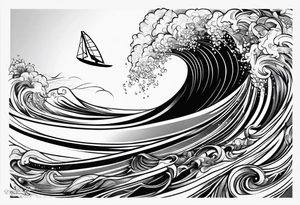 Windsurfer tattoo idea