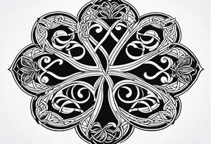 4 leaf clover celtic tattoo idea