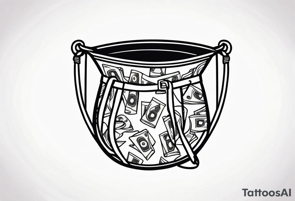 money bags tattoo idea