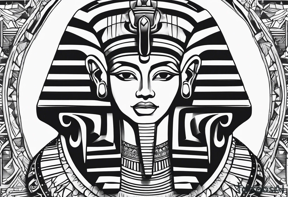 Pharaoh tattoo idea