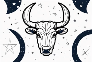 Taurus constellation stars only tattoo idea