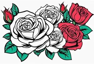Roses tattoo idea