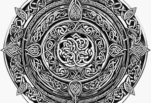 Celtic tattoo based on the iron druid chronicles tattoo idea