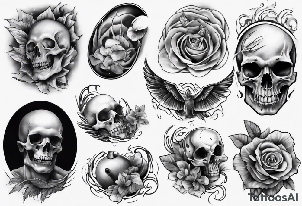 realistic stomach full sleeve tattoo idea