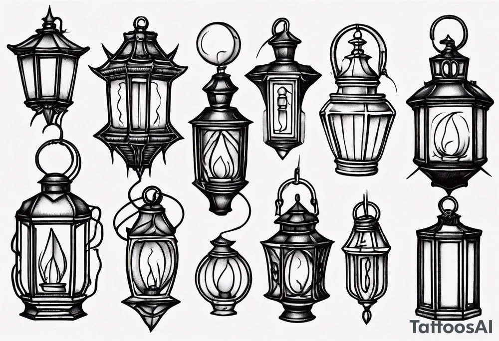 Lantern tattoo idea