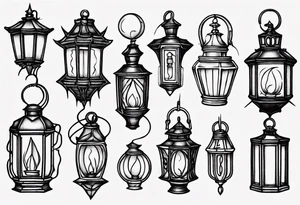 Lantern tattoo idea