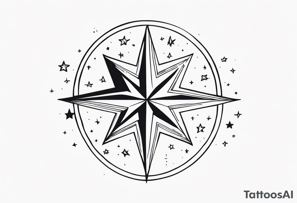 A star in the sky tattoo idea