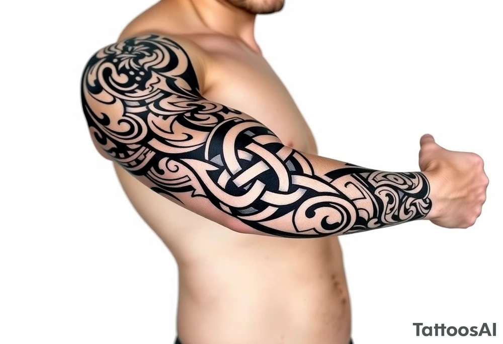 tibetan endless knot tattoo idea