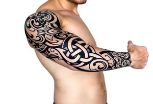 tibetan endless knot tattoo idea
