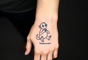Being here but hating it tattoo idea