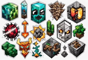 Minecraft tattoo idea