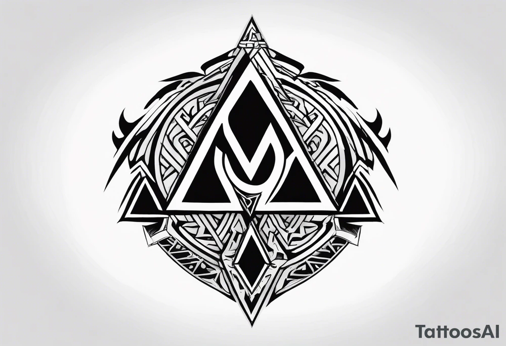 Valhalla fire 
 fog
Sword shield valknut tattoo idea
