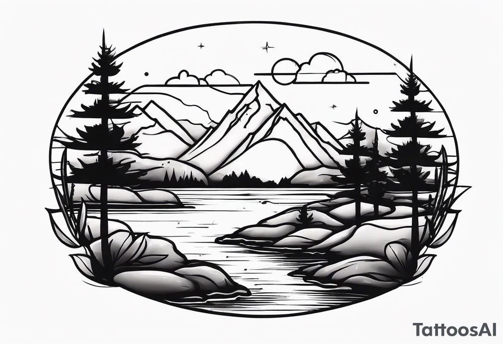 Scenery tattoo idea