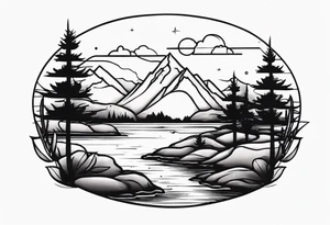 Scenery tattoo idea