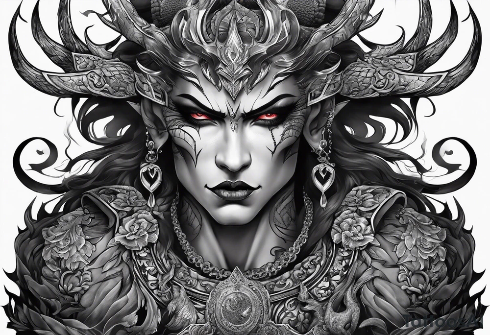 satan tattoo idea