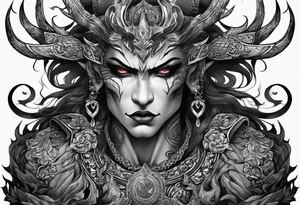 satan tattoo idea