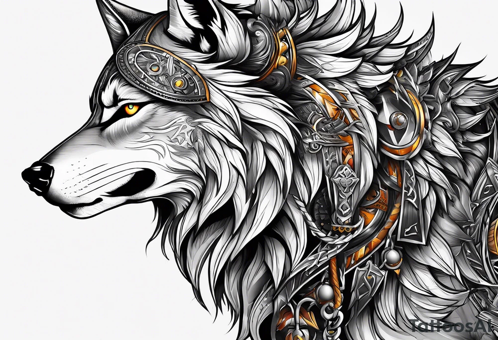 Lobo wolf for a male tattoo tattoo idea