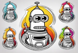 Futurama Bender tattoo idea