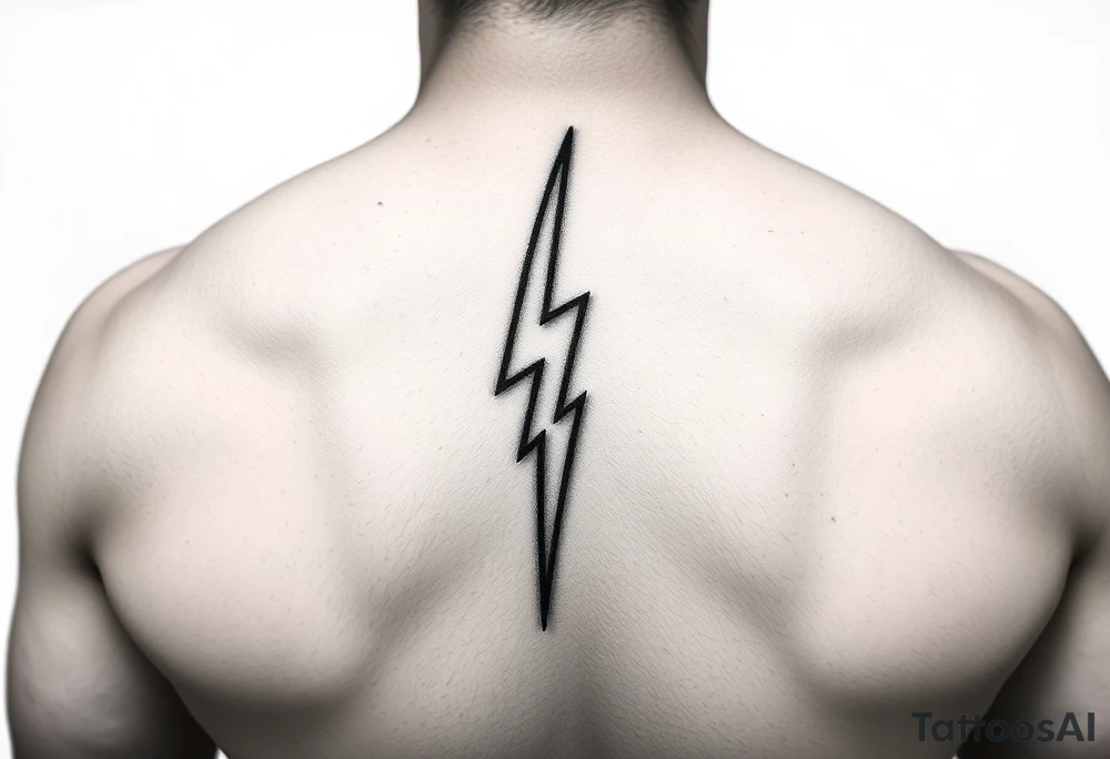 Lighting bolt
With back shadow tattoo idea
