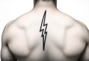 Lighting bolt
With back shadow tattoo idea