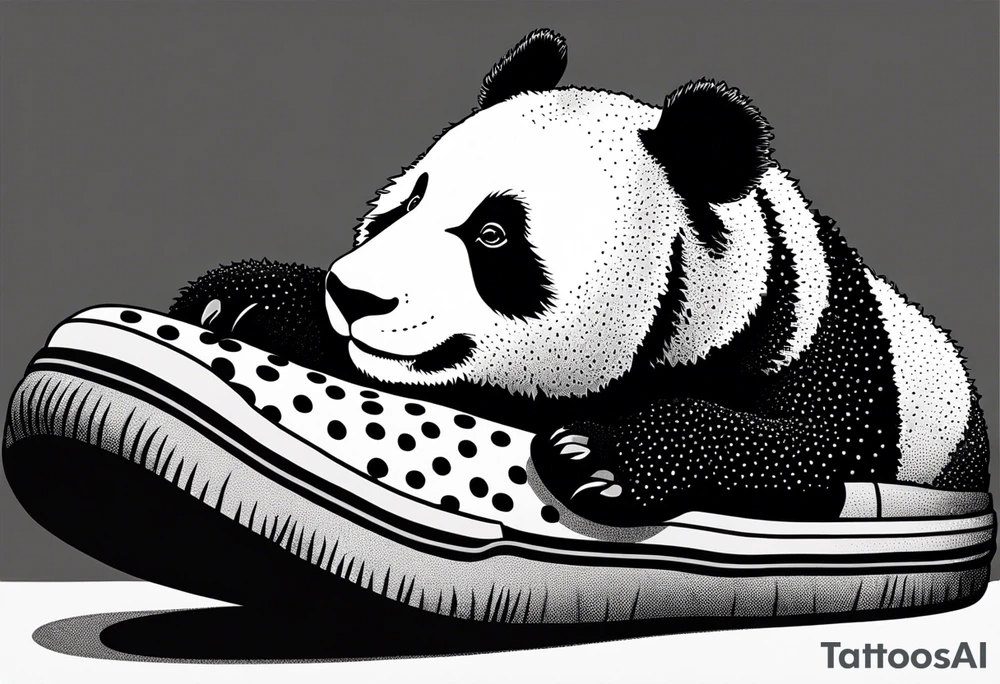 Panda y2k crocs tattoo idea