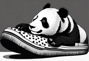 Panda y2k crocs tattoo idea