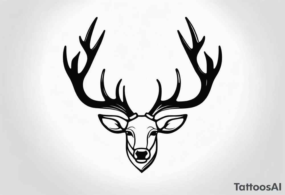 Reindeer antlers tattoo idea