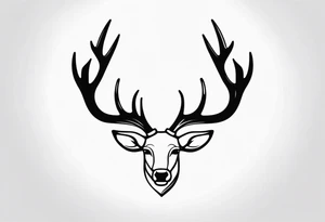 Reindeer antlers tattoo idea