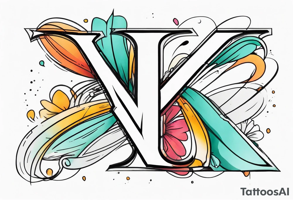 letter K tattoo idea