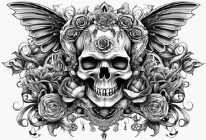 bouque of penis tattoo idea