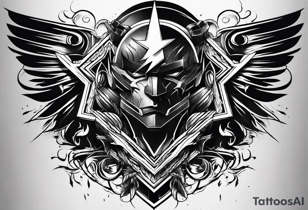 Lightning and thunder tattoo idea