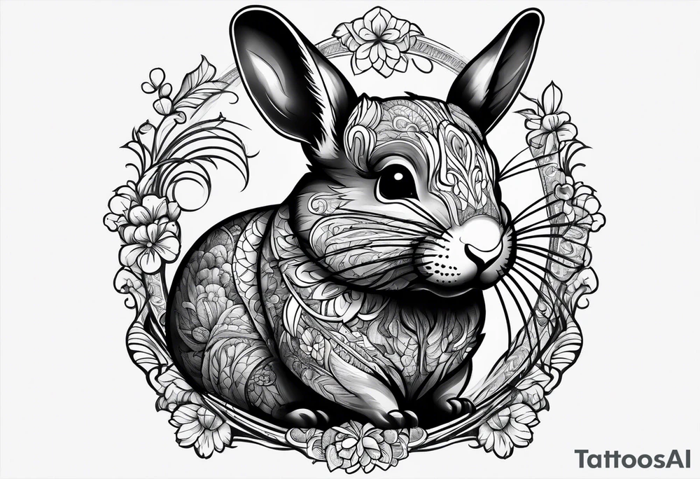 Chinchilla full body tattoo idea