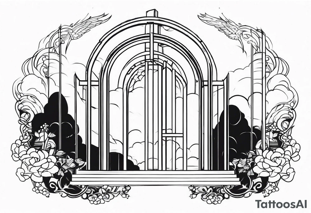 heaven gate vector tattoo idea