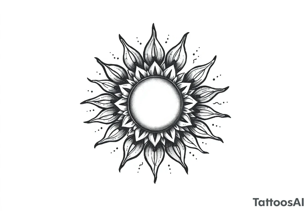 Sun tattoo idea