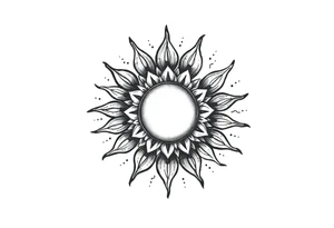 Sun tattoo idea