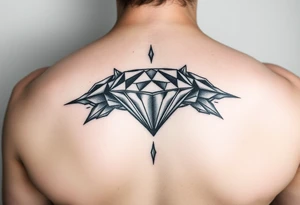 Melting diamond tattoo idea