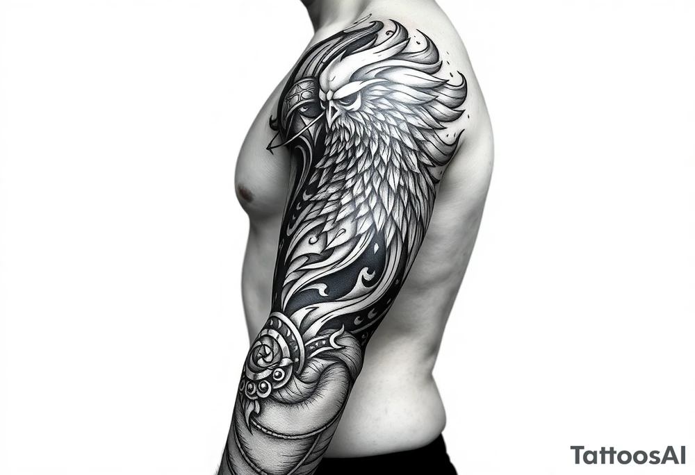 Nordic viking tattoo idea