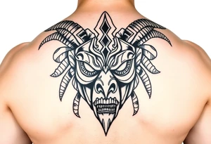 Zulu 
african mask tattoo idea