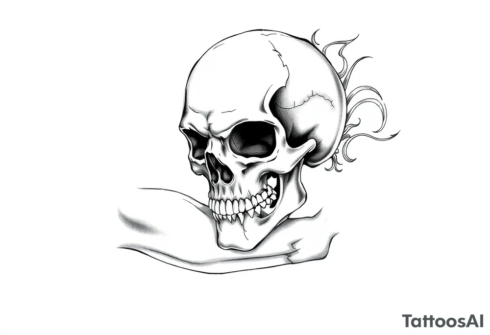 Skull tattoo idea