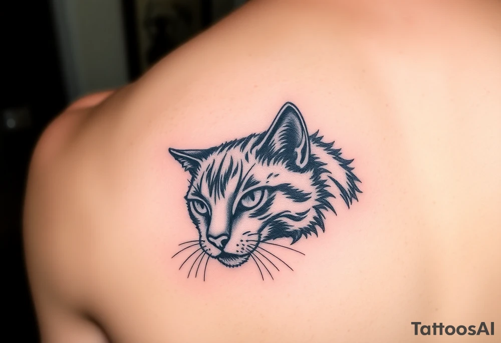 Black Cat tattoo idea