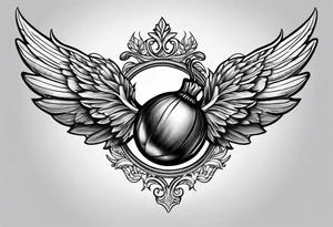 acorn, wings tattoo idea