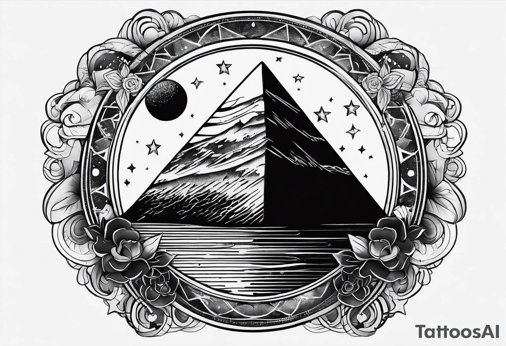 el dark side of the moon tattoo idea