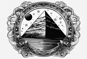 el dark side of the moon tattoo idea
