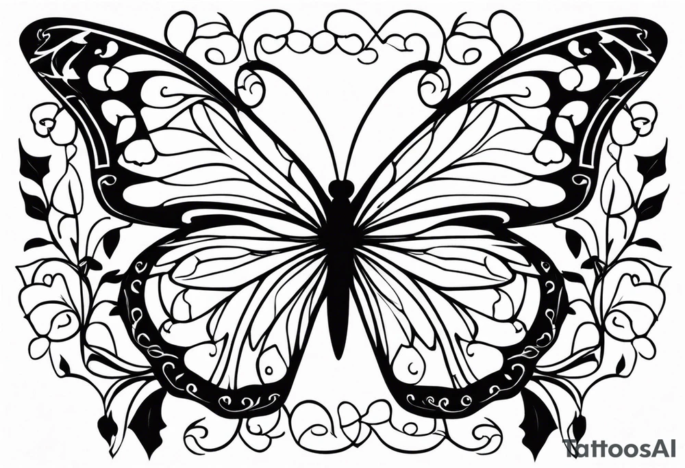 Butterfly, Ivy tattoo idea