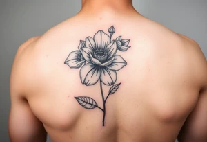 January December july birth Flower tattoo idea
