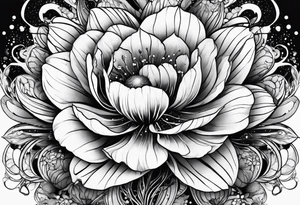 Cosmos filler tattoo idea