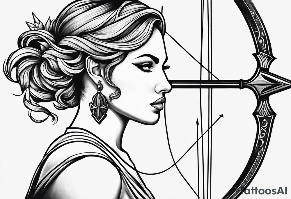 Half Taurus Half Gemini, split down the middle by an arrow tattoo idea Half Taurus Half Gemini, split down the middle by an arrow tattoo idea