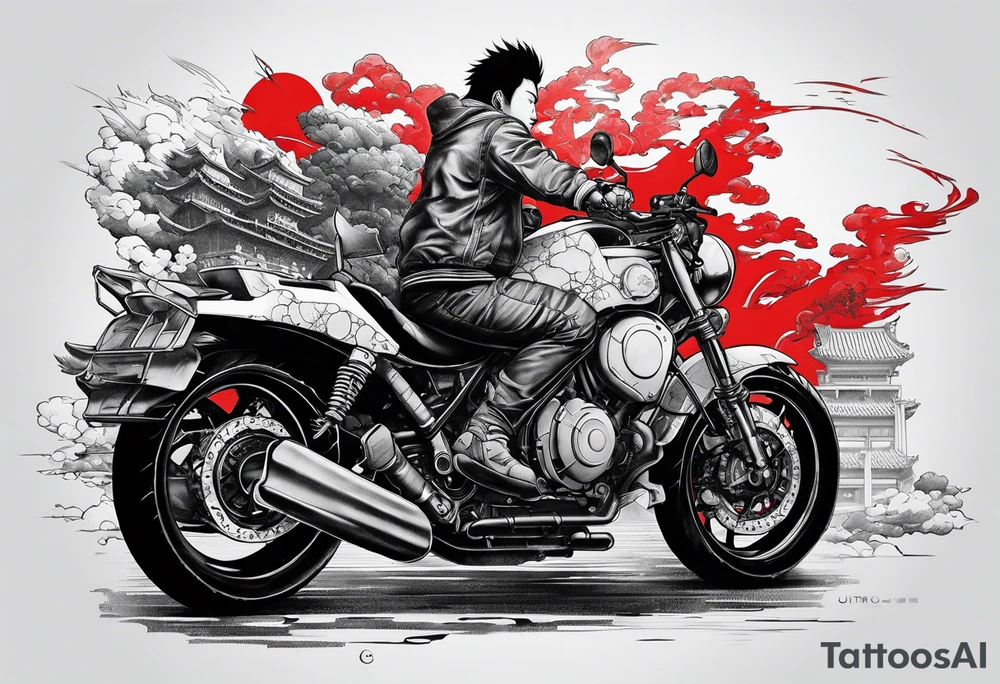 Akira movie red tattoo idea